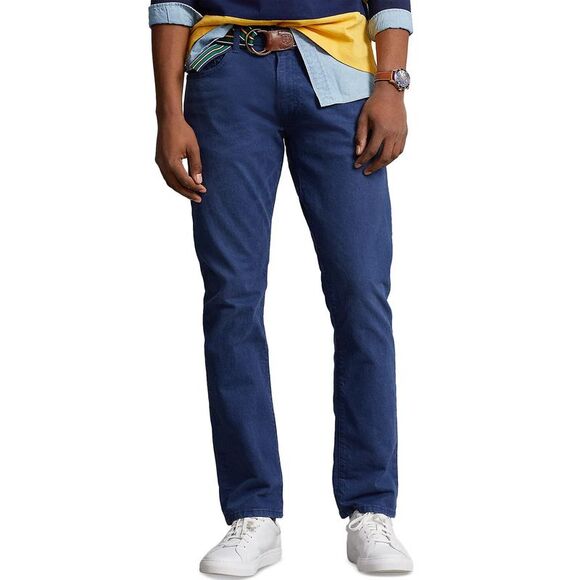 Polo Ralph Lauren Mens Varick Slim Straight Jeans 30W x 30L Light Navy - NWT